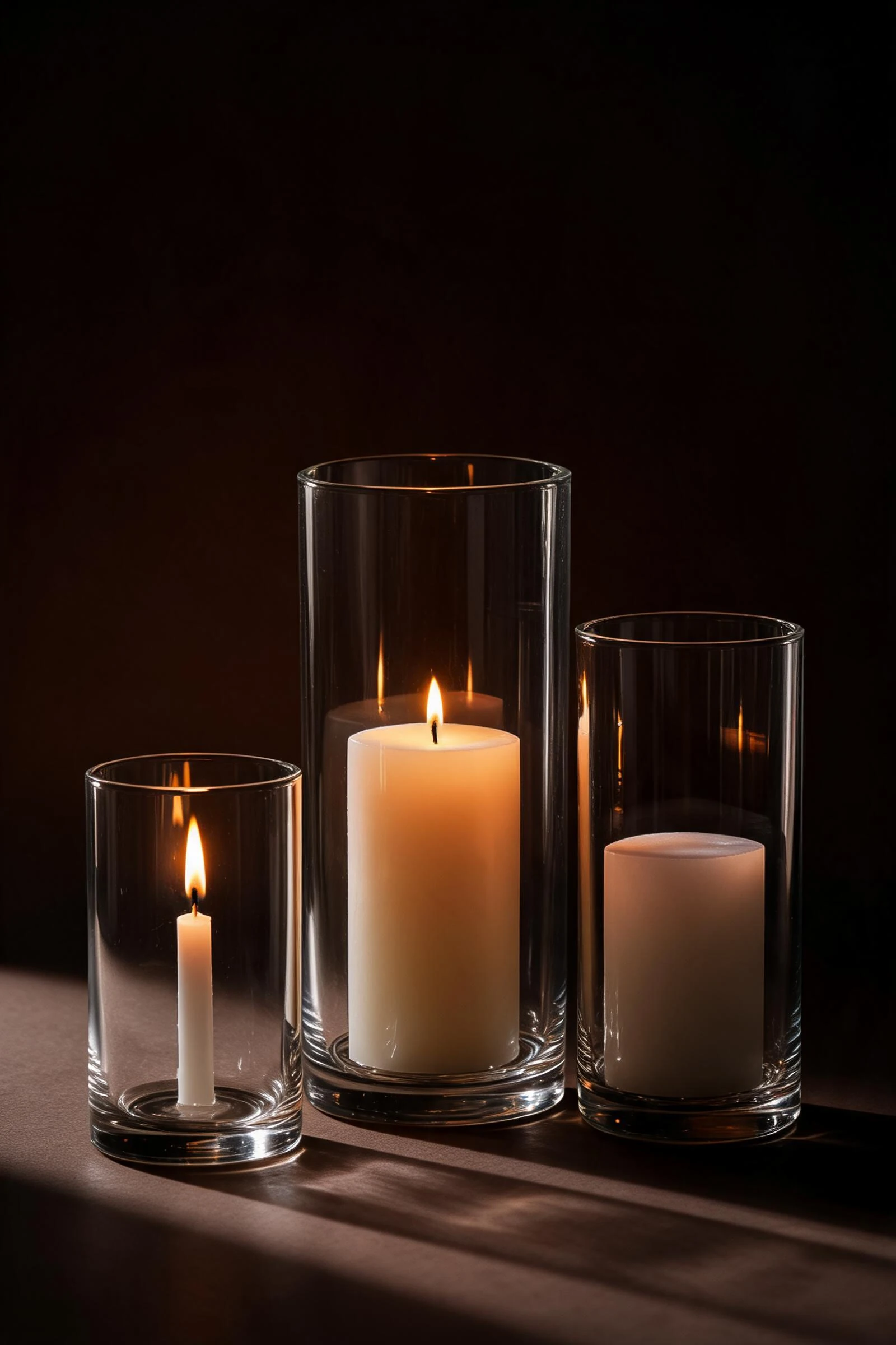 EMBERGLASS candle holders