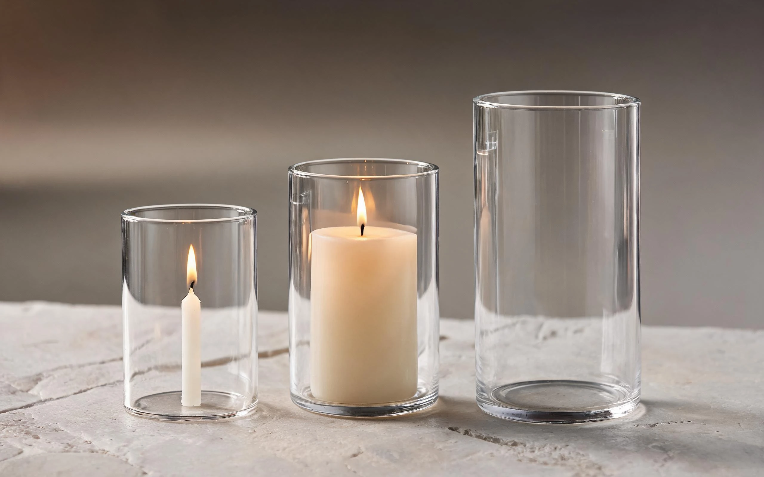 The three-piece Clarity Collection